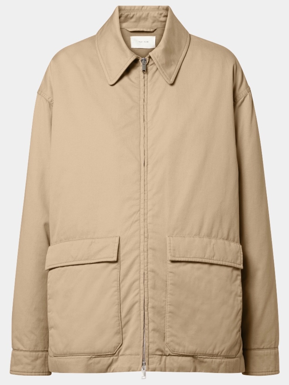 THE ROW Aurelius Chore Jacket in Sand Cotton & Cashmere Utility Size 8